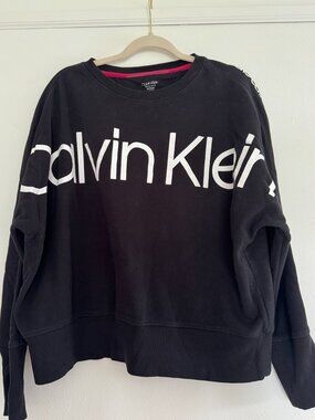 Black Calvin Klein Oversized Sweatshirt | XL